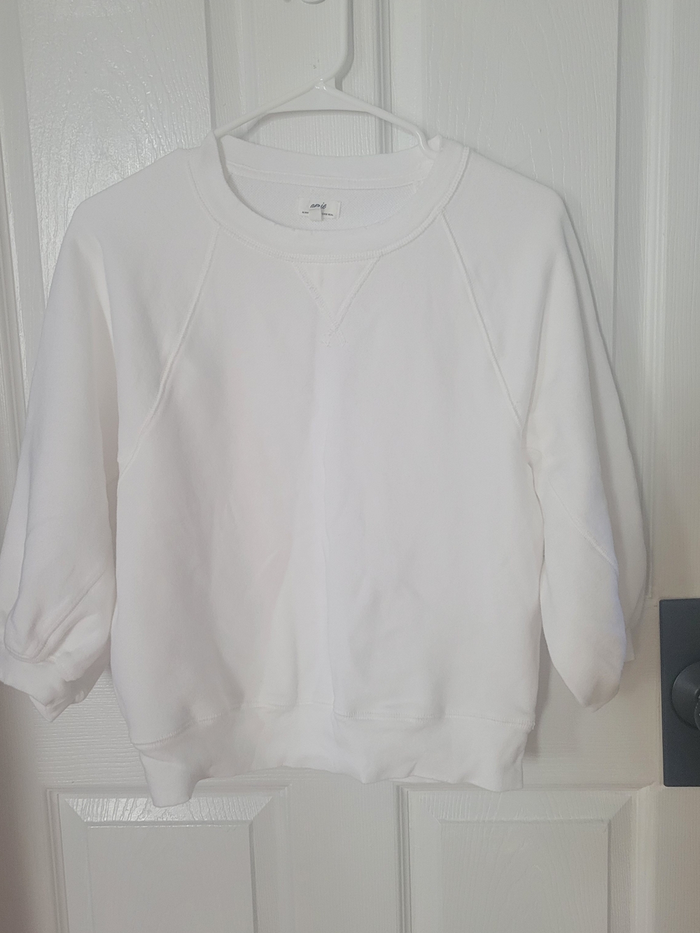 Aerie Classic White Crewneck Sweatshirt